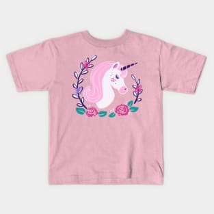 Pink Unicorn Kids T-Shirt